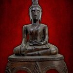 พระเชียงรุ้ง ปางชนะมาร ฐานสามขา หน้าตัก 5 นิ้ว