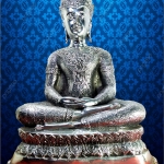 พระเชียงแสน ทรงเครื่อง หน้าตัก 9 นิ้ว เนื้อสำริดเงินยวง