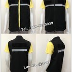 รหัส S1 : เสื้อกั๊กเจ้าหน้าที่สีดำ พร้อมที่ติดตีนตุ๊กแก