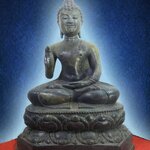 พระบูชา พระเชียงแสน ปางประทานพร หน้าตัก 9 นิ้ว เนื้อสำริด