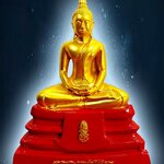 หลวงพ่อโสธร ภปร หน้าตัก 5 นิ้ว ผิวสีทอง