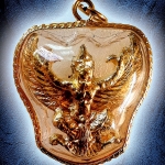 ครุฑหลวงพ่อเส็ง วัดบางนา ปี22 รุ่นแรก เนื้อตะกั่วชุบทองแดงกะไหล่ทอง