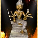 💫 พระพรหมสี่หน้า (องค์บูชา) เนื้อโลหะสองกษัตย์ (2k) ขนาด9นิ้ว 💫