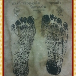 ผ้ารอยเท้า หลวงพ่อเดิม วัดหนองโพ จ.นครสวรรค์