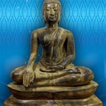 พระอู่ทอง หน้าตัก 9 นิ้ว เนื้อสำริดสภาพเก่า