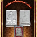 พระเนื้อผงรูปเหมือนหลวงพ่อภู่ หลังเจดีย์ วัดสุคตวราราม (วัดยาง) จ.นครสวรรค์ ปี2559