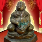 พระสังกัจจายน์ ปางจกบาตร เนื้อโลหะสำริด หน้าตัก 5 นิ้ว