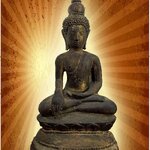 พระเชียงรุ้ง (เวียงจันทร์) เนื้อสำริดสภาพเก่า