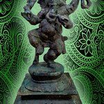 พระพิฆเนศยืนประทานพรลีลา สูง12.5นิ้ว