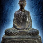 หลวงพ่อทบ วัดชนแดน เพชรบูรณ์ หน้าตัก 4 นิ้ว เนื้อนวโลหะสำริด