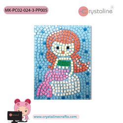 Mosaic picture by number kit - Mermaid (size 13x17 cm,1pc/pack)