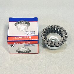 แปรงลวดถักเปีย 3" สีเงิน/สีทอง