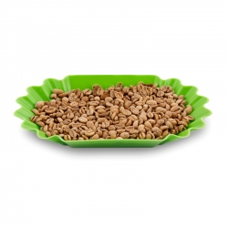 Plastic tray for input and show coffee beans