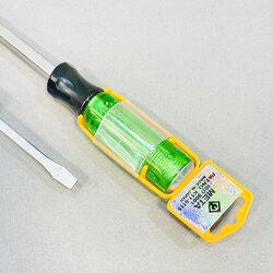 ไขควงทะลุ META 6มิล ชุบสติมแม่เหล็ก ( - )