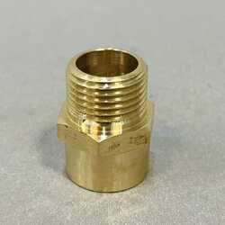 ข้อต่อตรงทองเหลือง ( ผ ม )