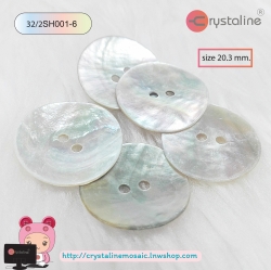 Shell button - Natural col. (size 32/2L,5pcs/pack)