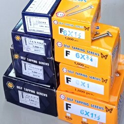 เกลียวปล่อย หัวแบน F #6 (กล่อง)