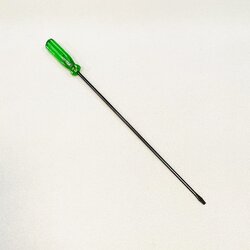 ไขควงแกนกลม ชุบดำ 4มิล x 10" (-) หัวแบน