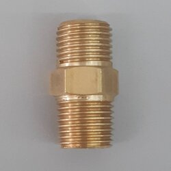 ข้อต่อทองเหลือง เกลียว นอก-นอก (ผ.ผ.)