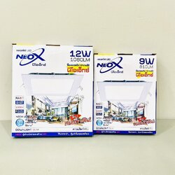 โคมดาวน์ไลท์ฝังฝ้า LED แสงขาว NeoX เหลี่ยม