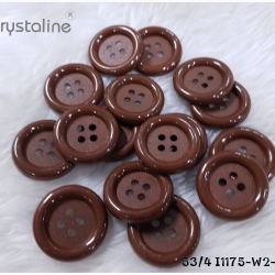 Big button - Brown col. (size 53L,50pcs/pack)
