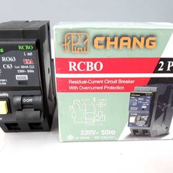 เมนเบรคเกอร์กันดูด 63A ช้าง RCBO
