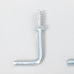 ตะขอตัว L ชุบขาว