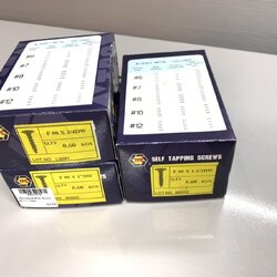 เกลียวปล่อย ยิงฝ้าดำ หัวแบน #6 (กล่อง)