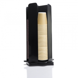 Coffee cup or plastic drink glass 4 slots, 360 degree swivel base