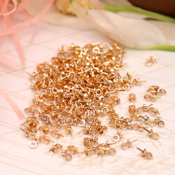 ขายส่ง ตัวแขวน แบบก้านเสียบ สีทอง (บรรจุ 100ชิ้น)