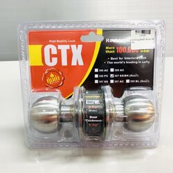 ลูกบิดประตูหัวกลม ห้องน้ำ อัดแผง CTX