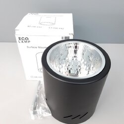 โคมดาวน์ไลท์ลอย ทรงกระบอกดำ