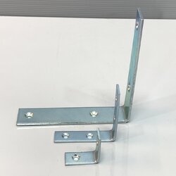 เหล็กฉากเข้ามุม ชุบขาว