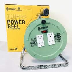 โรลเก็บสายไฟ โตชิโน 3x1.5 20เมตร.PM315ST-20M