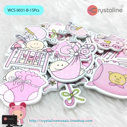 Wood sticker - Baby (25pcs/pack)