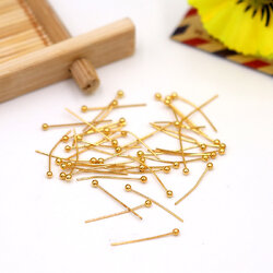 ขายส่ง(100ชิ้น) ตะปูหัวหมุด สีทอง ความยาว 18-35มิล