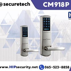 ประตูล็อคโรงแรม HIP Intelligent lock รุ่น CM918P