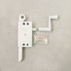 มือหมุนบานเกล็ดชุบซิงค์