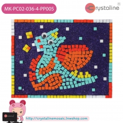 Mosaic picture by number kit - Dragon (size 13x17 cm,1pc/pack)