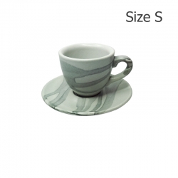 ถ้วยเอสเปรสโซ่ 70 CC. (Size S) ถ้วยกาแฟ ลาย X1 พร้อมจานรอง 1618-053