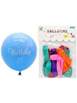 ลูกโป่ง * สกรีนลาย HAPPY BIRTHDAY 12 นิ้ว *