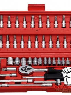 บล็อกชุด 1/4 (2 หุน) 46 Pcs ยูโร คิงส์ ทูล EURO KING TOOLS