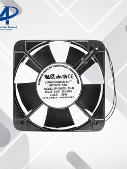 พัดลม 6 นิ้ว (6") FP-108EX-S1-B AC220V-240V 50/60Hz 0.22A 38W