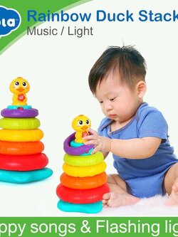 🐣เป็ดโยนห่วง Hola🐣มีเสียง มีไฟ ของเล่นโยนห่วง