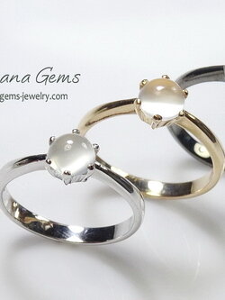 แหวนมูนสโตน อัญมณีคนเกิดเดือนมิถุนา ดีไซน์เท่ห์ๆ สไตล์สาว minimal สวยเรียบเก๋ แมทซ์กับตัวเรือนสีเงิน,ทองหรือรมดำ สวยคลาสสิคทุกแบบ