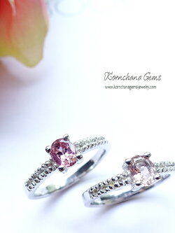 แหวนพลอยสีชมพู มอร์แกไนท์(Morganite) เป็นพลอยที่ราคาสูงเท่ามรกตทีเดียว ให้สีชมพูแสนหวาน เป็นพลอยแห่งความรัก ราคาคุ้มค่ามากจำนวนจำกัดค่ะ