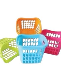 ตะกร้าเหลี่ยมเล็กทรงสูง แบบสี No.1211