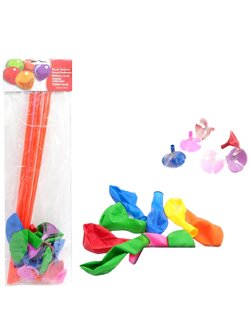 ชุดลูกโป่ง + ก้านเสียบ *คละสี*