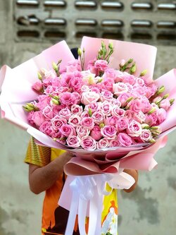 ช่อกุหลาบชมพู