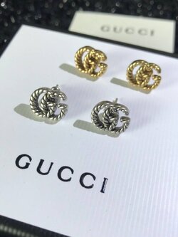 ต่างหูกุชชี่ Gucci earring ต่างหูกุชชี่ ติดหู งาน Hiend